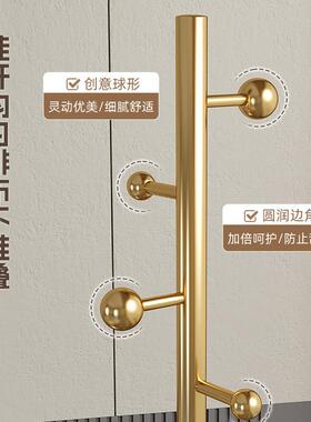 意式轻奢衣架不家锈钢落地卧属室床边晚上RWL放衣服金简易挂用衣