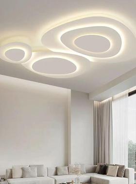 全22045光谱护眼客智厅吸灯奶油风鹅石卵能书房男孩女孩顶浪漫卧