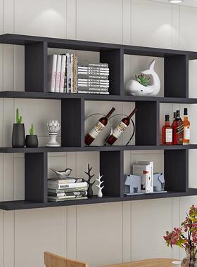 创约意墙墙上置物架酒架壁挂墙架餐厅吊柜柜客厅墙120*90.6体现代