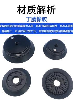 F气动真空盘单层平面浅凹专业吸板取木板YRL玻璃V系列吸扁平真空