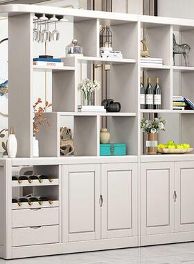 直发实屏木酒柜客厅隔断柜入户玄关柜中门式厅风柜双KOD面现