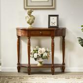 欧美式 走关柜长条供桌入985靠墙边桌端景台廊桌 玄关桌玄关台玄式
