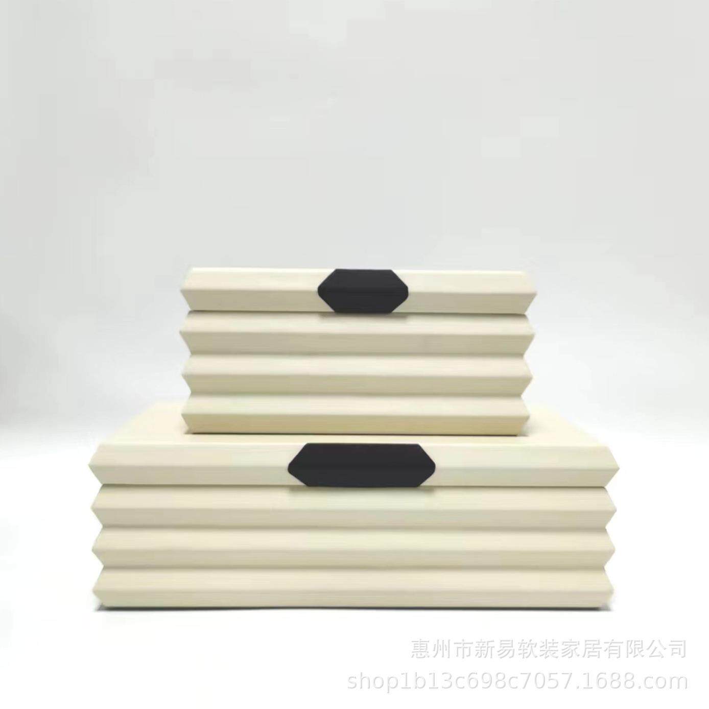 样板盒房别收墅酒店装378饰纳衣间橱柜衣橱软装工艺摆帽件储物盒