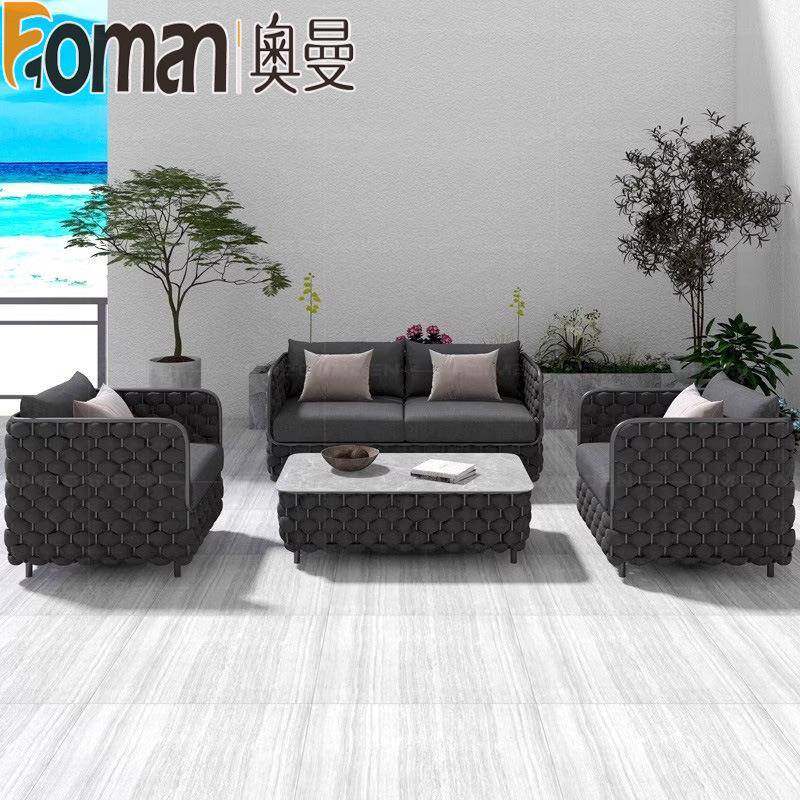 户阳外沙发组合室外庭院414露天台休闲藤椅绳晒编沙水发防防铝合,住宅家具,户外沙发,淘宝优惠券,粉丝福利购,淘宝优惠卷