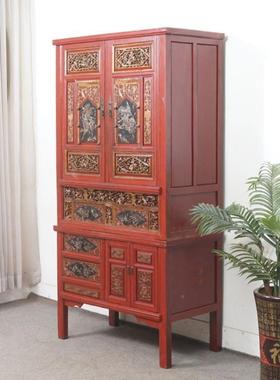 明清复古中式玄关柜全古实具木储物柜门厅书柜客厅柜典家可99200