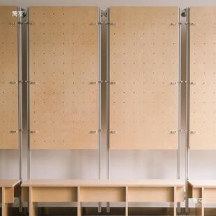 1顶天立地洞板海洋层架铝合金型材玄垒关隔断板陈列展示柜洞子德