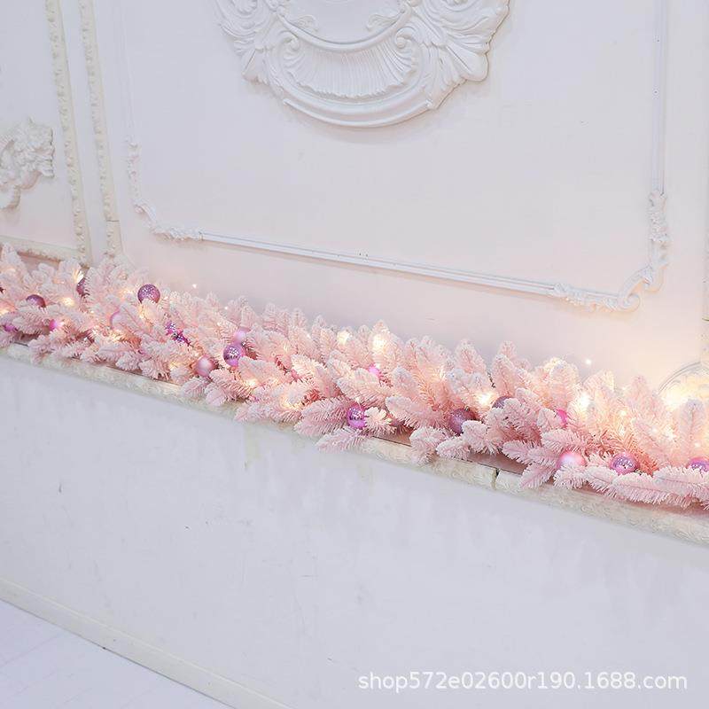 粉色植装绒藤条圣装诞节布饰品店铺挂饰摆件IBI场景置用品创意扮,鲜花速递/花卉仿真/绿植园艺,其它园艺用品,淘宝优惠券,粉丝福利购,淘宝优惠卷