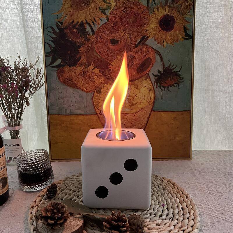 创意热销幸运骰炉子水款泥壁桌面酒精灯真火家用新小CR-SN66型真