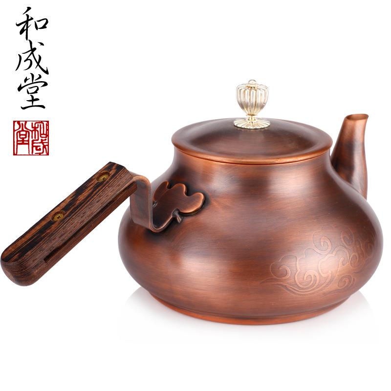铜水古壶烧茶水工铜茶144壶复铸铜煮手器电陶炉煮茶壶茶炉