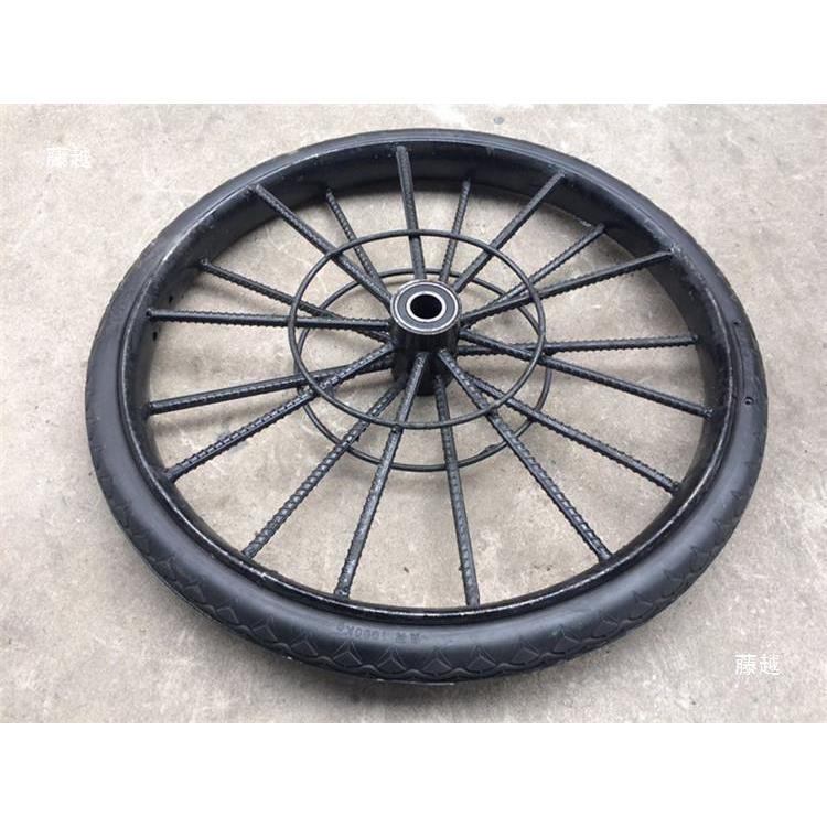 手推斗车轮子地工垃圾实心轮26寸劳动车轮建820车筑轮胎胎总成轴