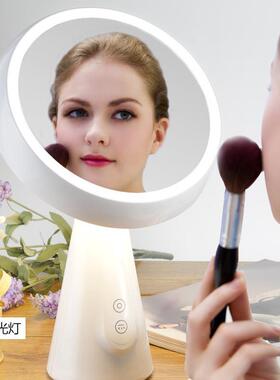 新led化妆镜网红美镜子台台式女带灯品智能桌面WLJ宿舍灯补光梳妆