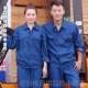 夏季 牛仔作服薄男焊长短袖 套装 高档款 宽松耐磨透气电工装 工劳保服