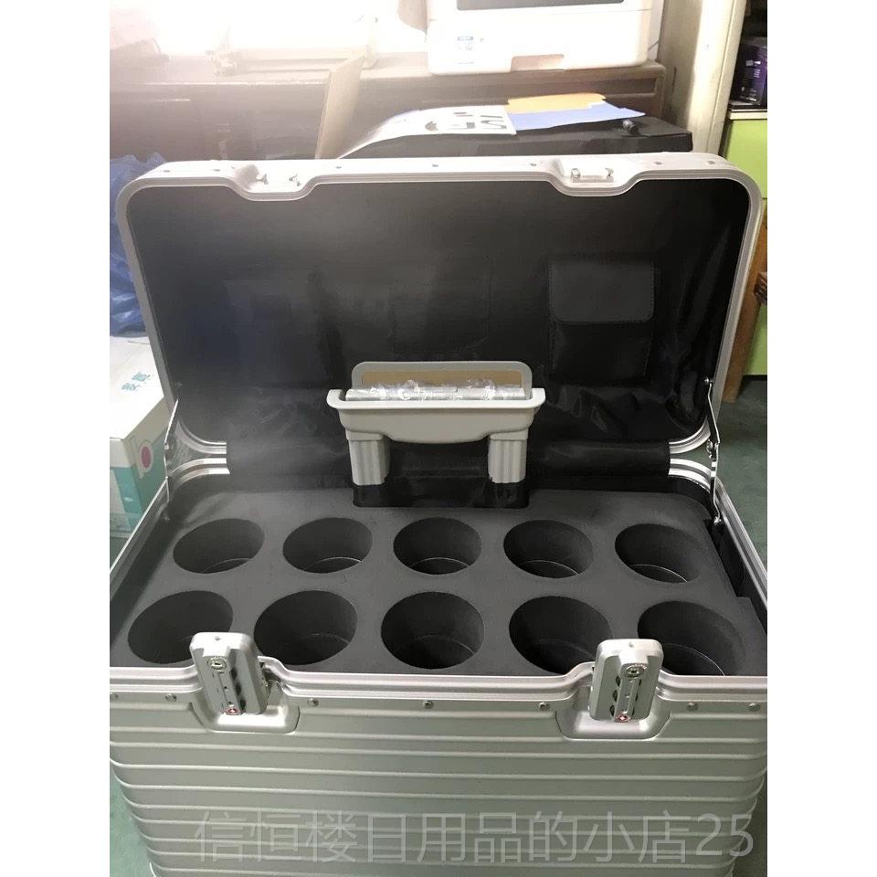 高档全铝镁摄合金金属影手推行李箱行李登机箱上开口和卧式车23.0图片