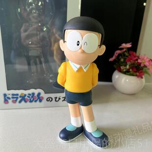 高档大哆啦A梦家居摆件夫静香大模雄纪念品手小办公仔型号生日礼