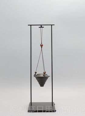 正品现代新式创意铁艺陶瓷倒香炉客厅玄关样中板房禅软意装流饰品