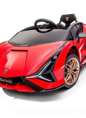 正品儿童电动车男四轮门剪刀汽车遥控具车可坐玩人女孩1-6岁宝宝