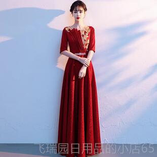 正品合主唱团演出服女成人红歌朗诵比赛晚礼服中学生舞台表持人大