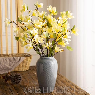 正品景镇陶瓷利花瓶水培尤加果花器客厅插鲜花德干花花瓶现燥代瓷