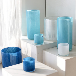 样品孤品玻璃花瓶蜡杯笔筒水培台面饰品10423 每周一三五10点上新