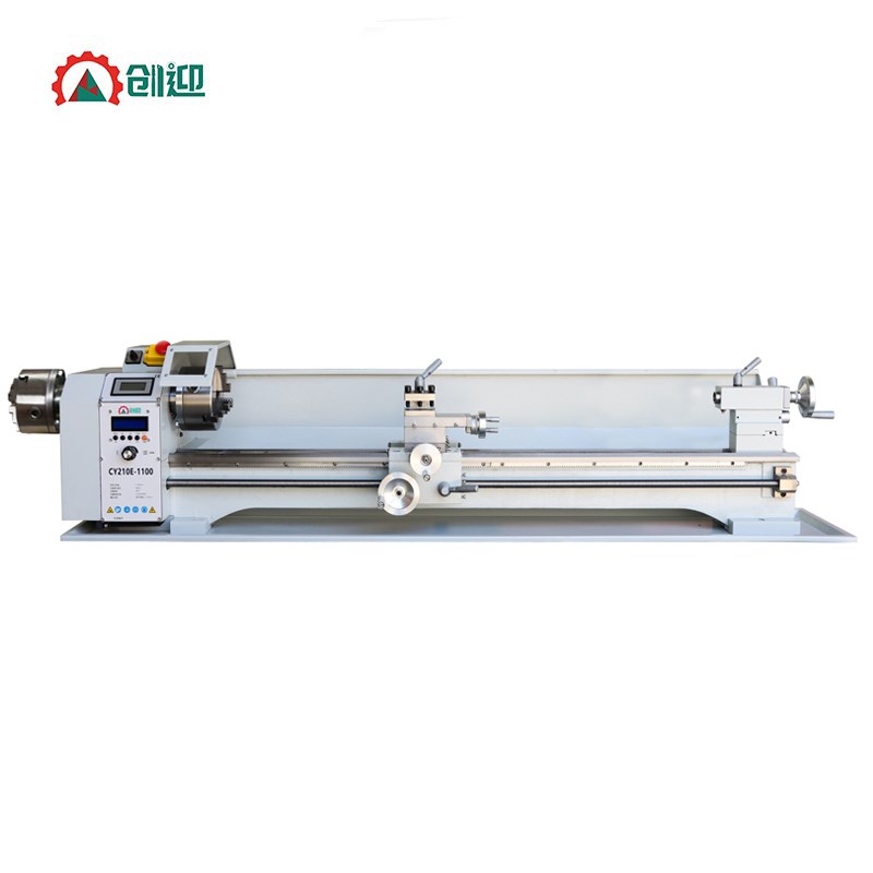 创迎电子挂轮智能车床木工台球修杆机加长多功能家用小型金属车床