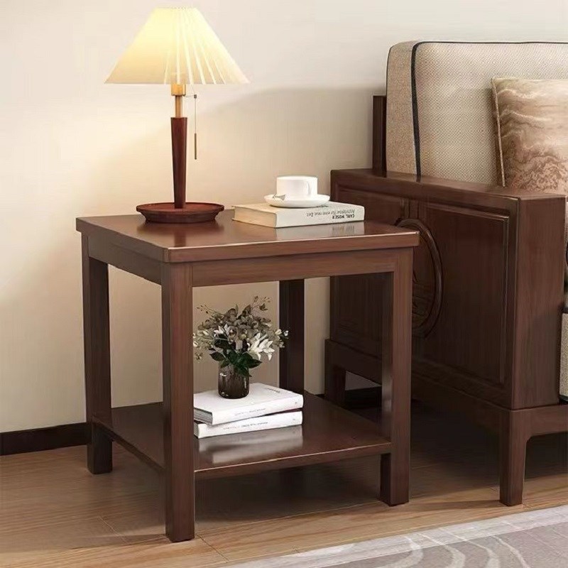 喝茶小方桌茶几桌子客厅家用迷你方形简易纯实木沙发边几茶台角几