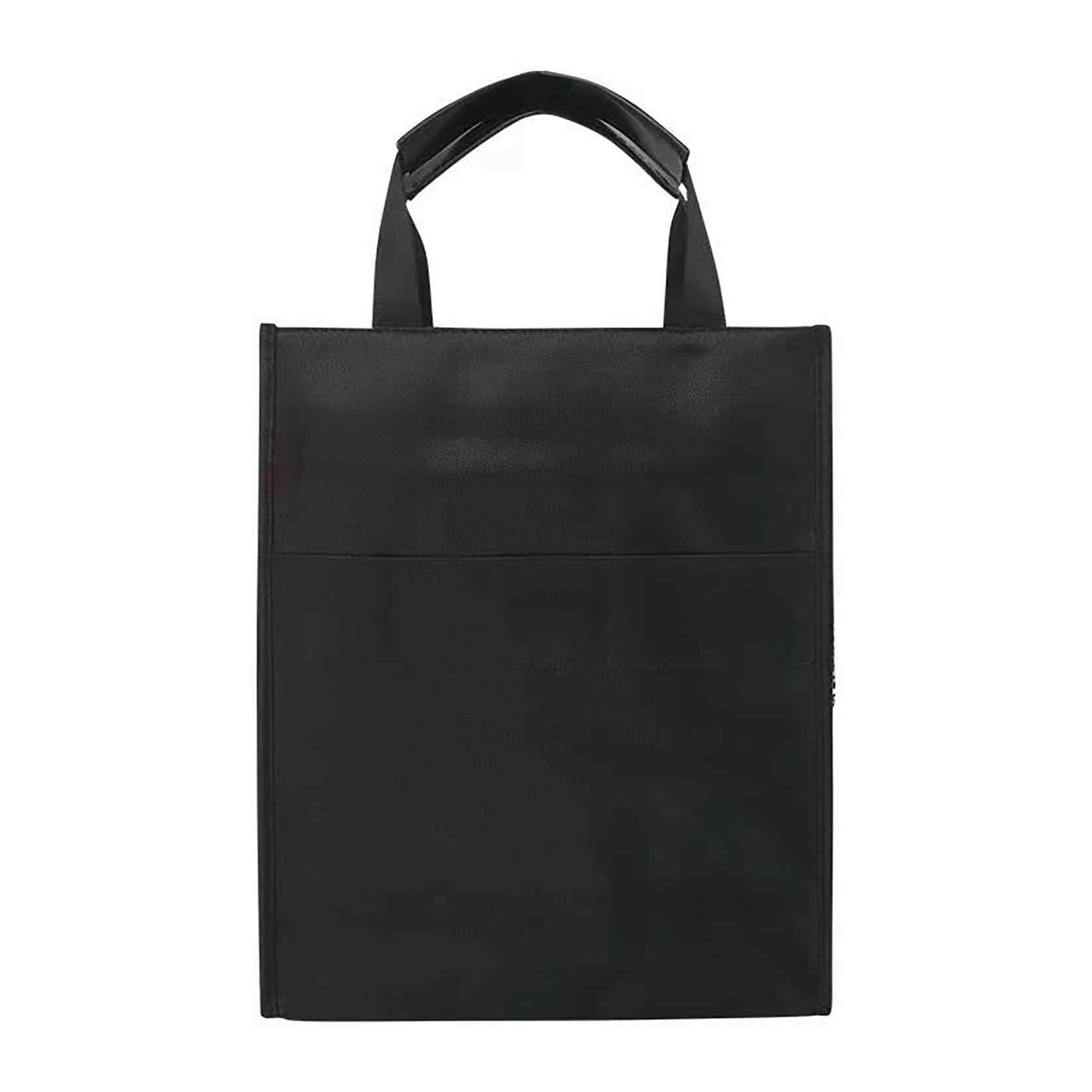 手提文件袋收纳拉链牛津布文件包防水礼品资料袋男办公会议公文包