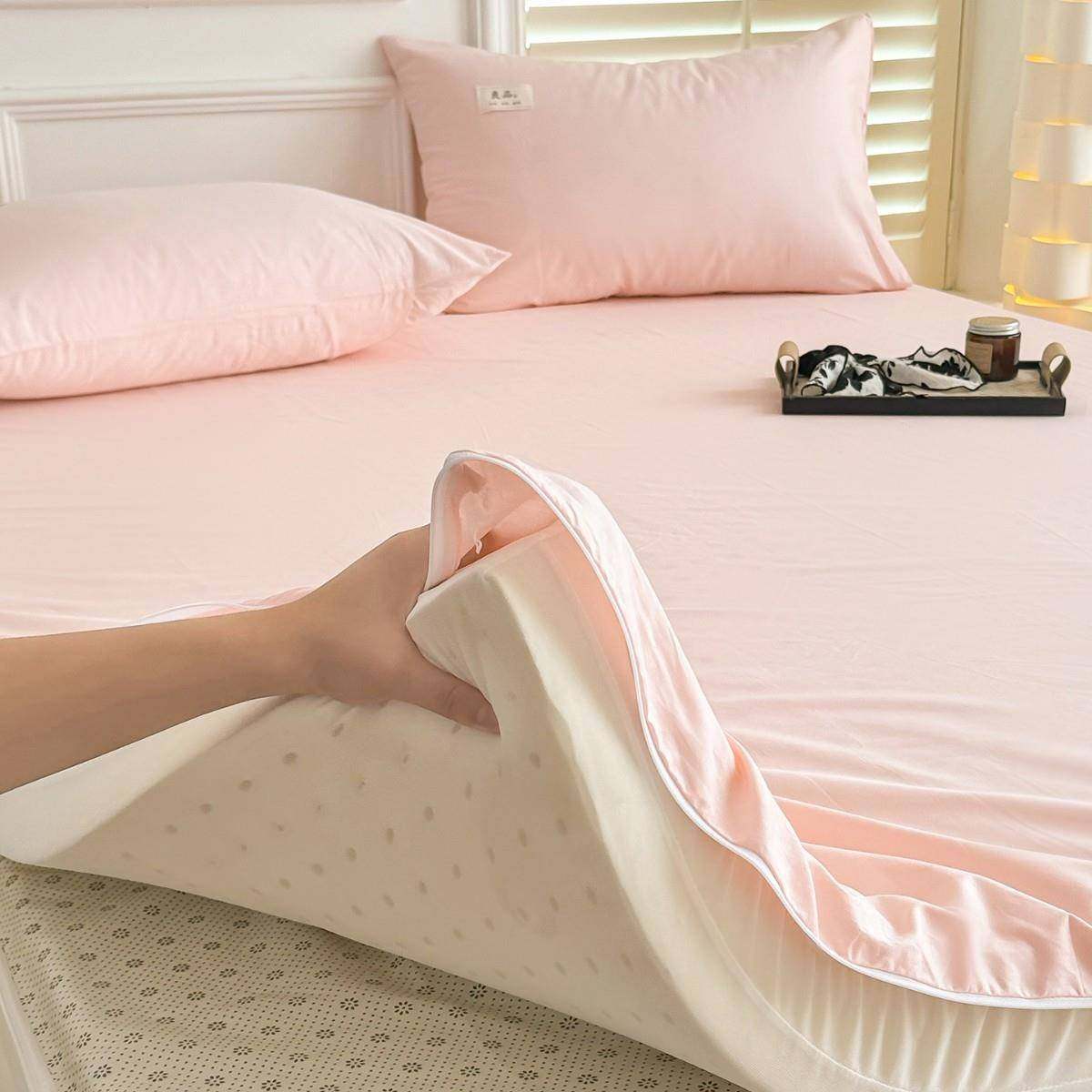 A类纯棉乳胶拉床垫垫专用床垫UBK洗套链可拆宿舍薄床套防滑全包床