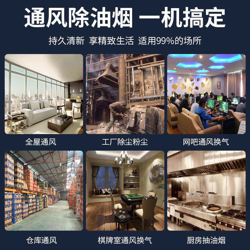 排静音风机管新风机气扇换通气扇商用131箱式送风抽排风机换气风