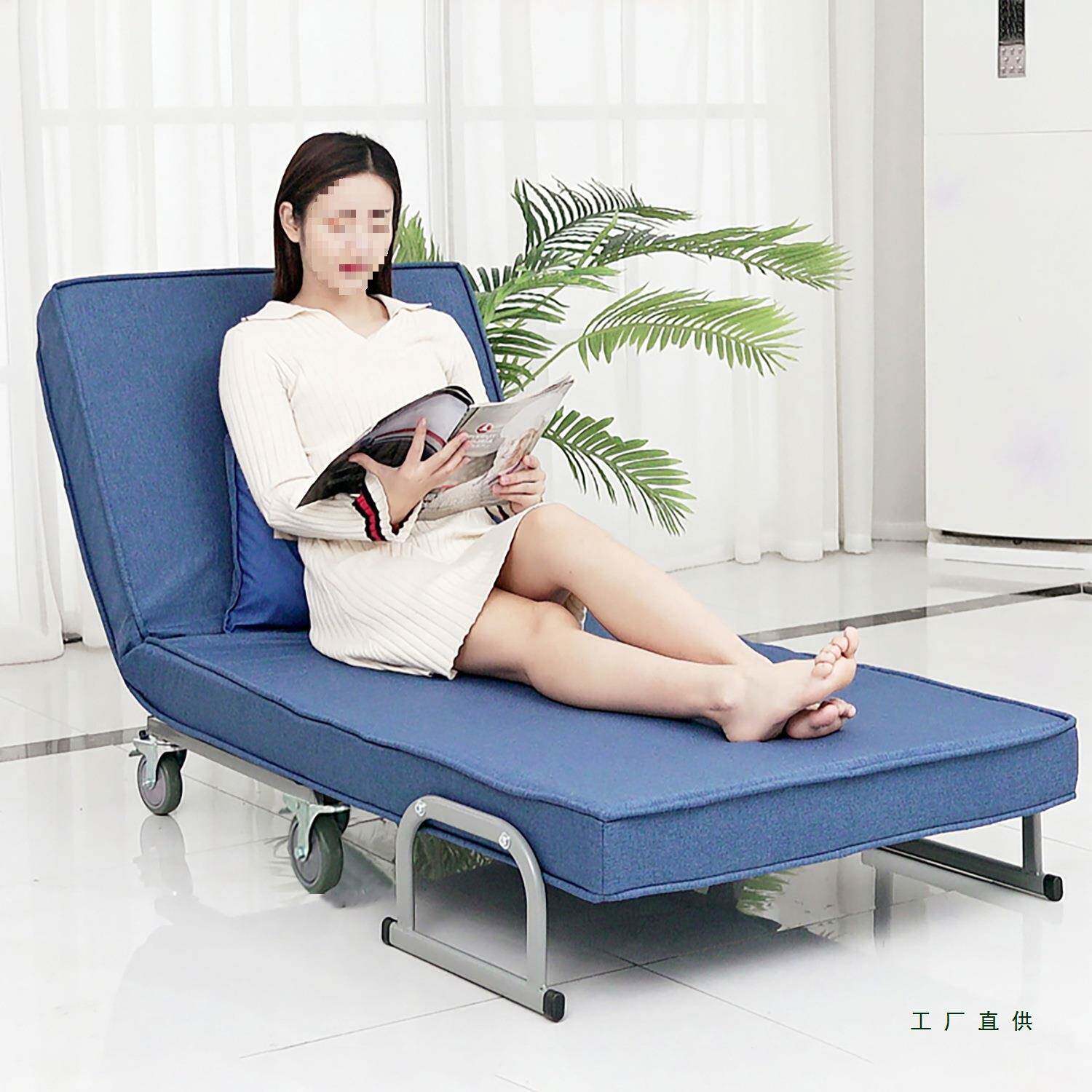 单人沙发床带轮子225新TFA款办公午用折叠床两午睡休简约折叠沙发