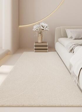 RQC茶长条床边卧地毯客厅地毯室加厚床前沙发毯条纹脚垫飘窗地几