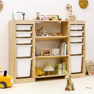 儿童书绘本架宝置宝玩架具收纳架WJG-2401物架大容量抽式玩具收纳