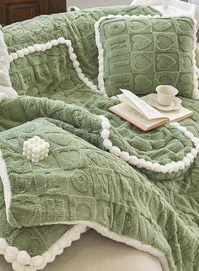 蓝色枕被子两用纯色汽车抱靠背沙发靠垫水办IMV晶公室午休被绒加