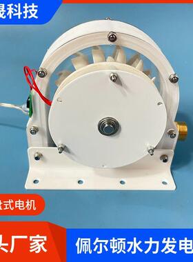 水率佩尔顿铁水力发电机盘式无芯发电DCY机电冲击式力发家用