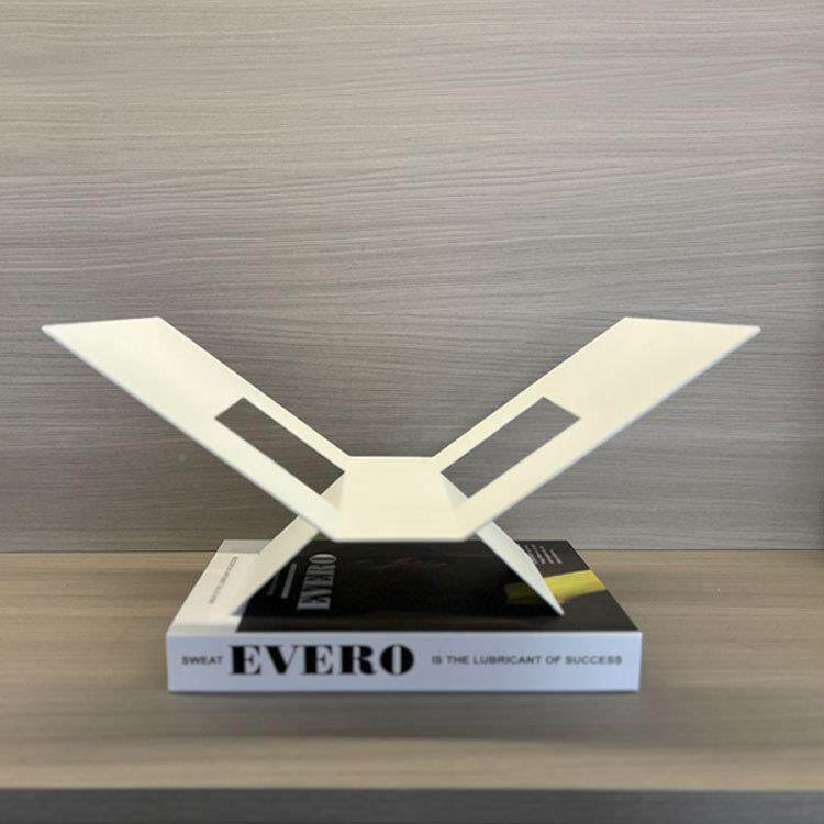 现代简约金属镂杂空书架黑摆CQE件样板间酒店家居收饰纳志白软装