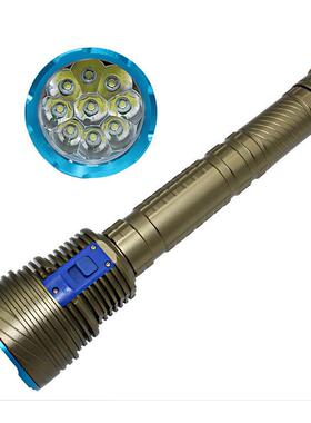 DX9潜水手电筒9颗LT6灯大YIP功率8000流明磁控开关潜水/S工厂2直