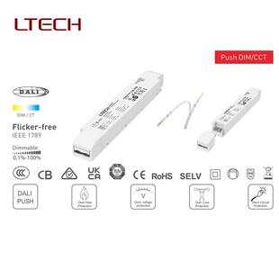 LTECH雷特DAI源调光电调色驱动DT6电DSVQT8驱动源DALI面板色L温开