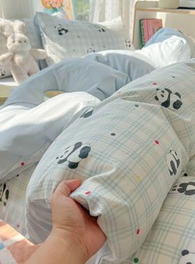 AMEF四类超软水通洗棉件套卡被套宿舍床床单三件套床品被套笠4
