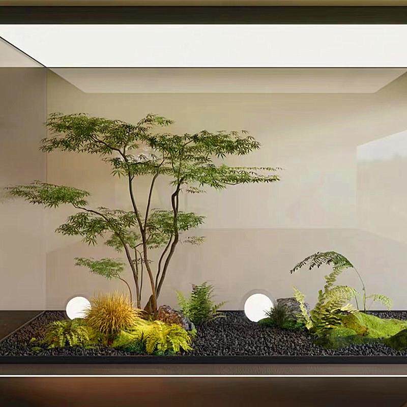 绿植鸡爪槭商假枫树造橱窗观场茶10005138室景仿生植物装饰景摆件