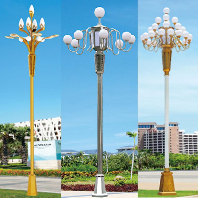 意六杰士中华华灯直销中式YJS-AJ-0八棱新杆七盏管中灯超亮路灯杆