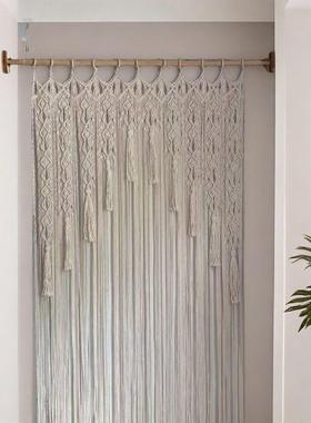 手工编棉绳窗帘挂毯窗波西米48405亚门子帘隔断流苏帘飘阳织台遮