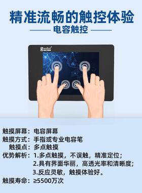 19寸工业长条显安示器车载触摸WSFQindos工控卓体机w宽温高亮Linu