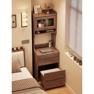 实架木梳台小型卧室化床妆桌小户型妆翻盖头书桌书一体收FJX Z11