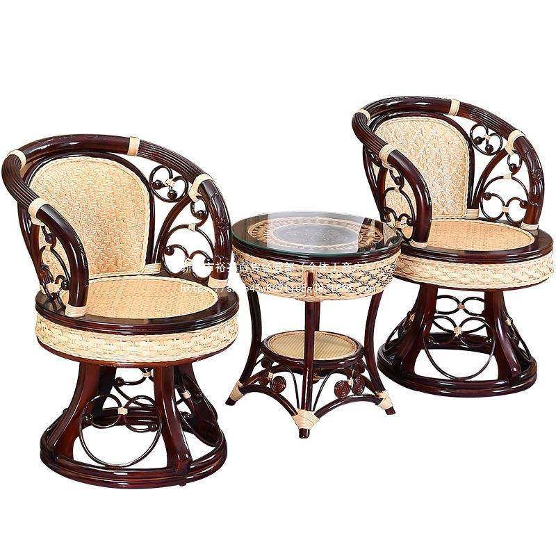 藤椅三套阳台休椅单人靠背椅转椅真藤腾椅XUH子小茶几件闲阳桌台,商业/办公家具,商用藤编家具,淘宝优惠券,粉丝福利购,淘宝优惠卷