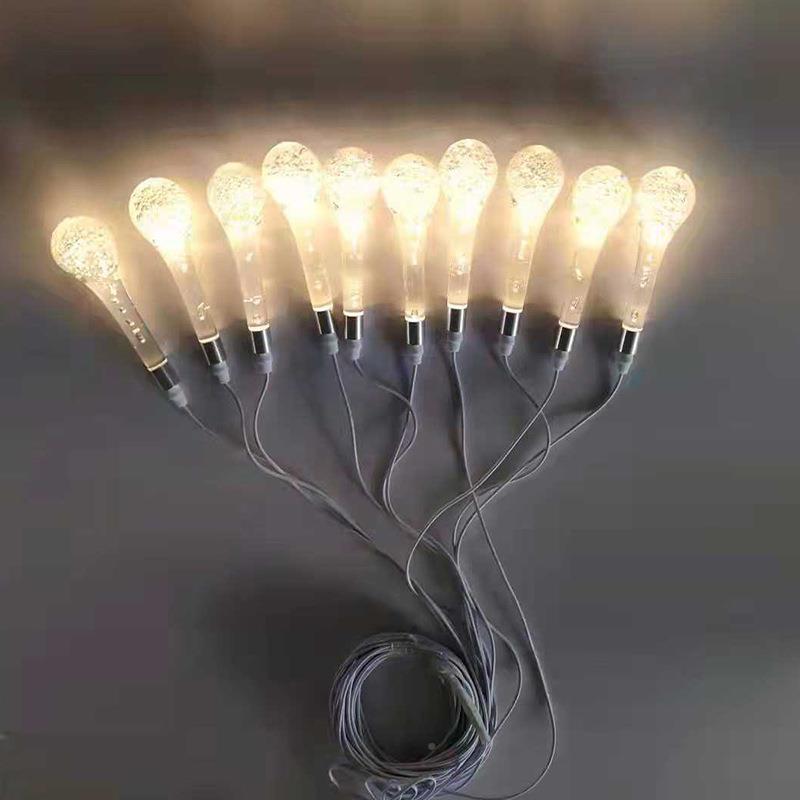 新款婚庆道具亚克力水0头大发光滴吊CYM1灯酒店礼堂舞台橱窗装饰