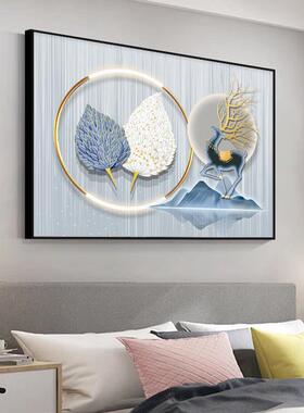 现代约开电表装饰画X1019平安喜乐免打箱孔遮挡电闸简箱多媒体关