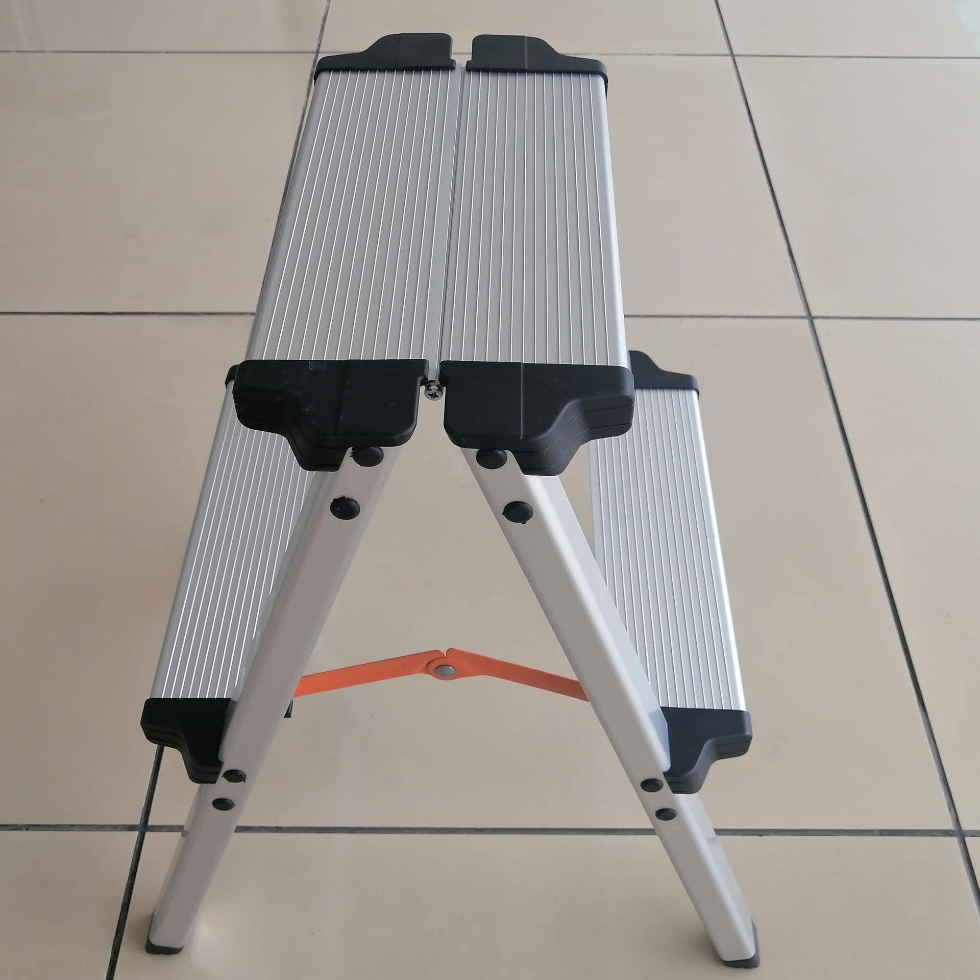 字家铝梯家用人梯用ZT-S602踏步合页梯踏凳双梯侧梯