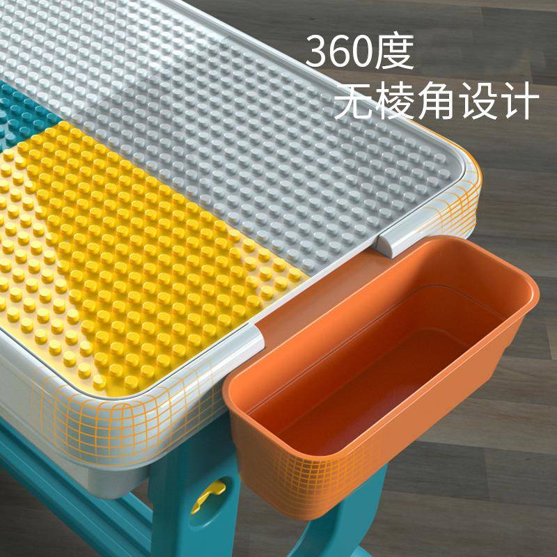 新叠款塑料可折幼儿桌课画桌直销彩色多功830能课儿童学习绘积木