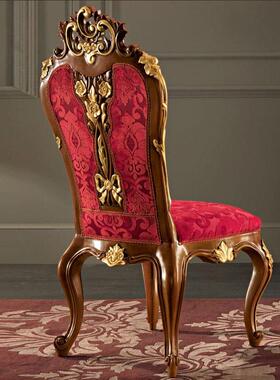 别墅欧式华布艺XMC椅意利宫廷餐奢书椅大户型办公椅休闲大椅家具