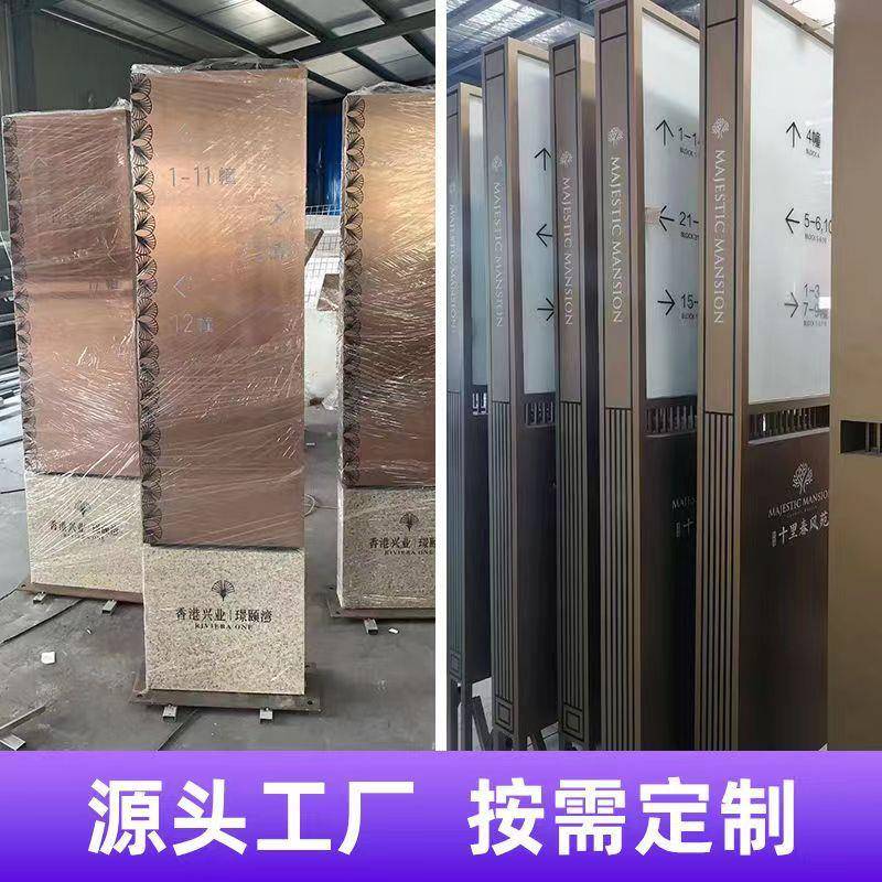 网垒户外导向974立牌停车场指示牌红堡牌指引牌乡村牌标识牌导视