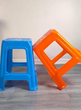 19850个装塑料凳桌子家用加厚成人餐子方凳大人结实胶凳塑料椅椅s